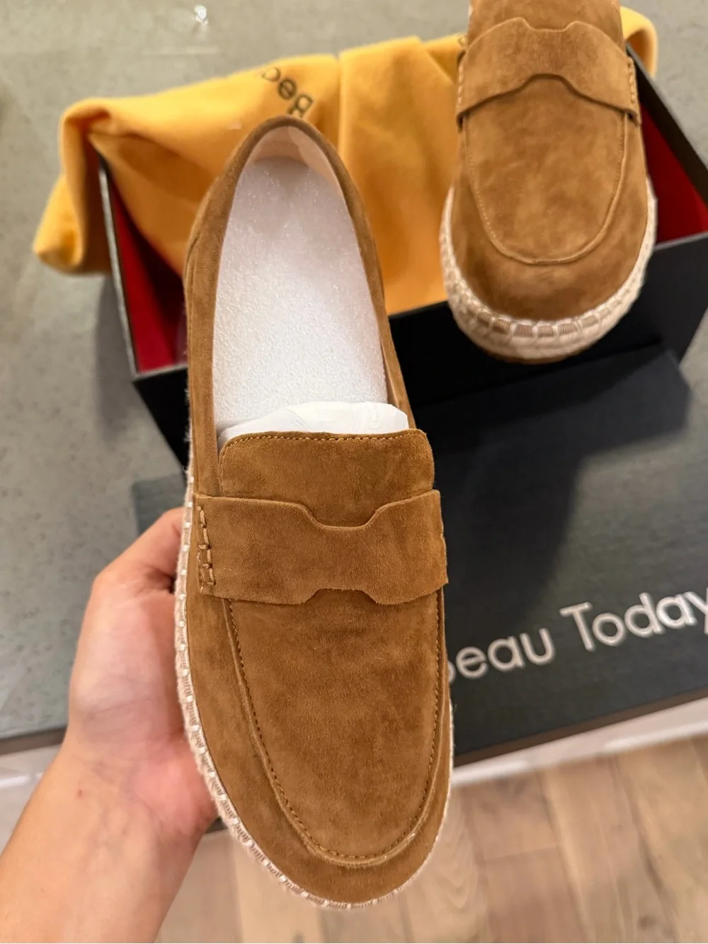 Women’s Suede Penny Loafers - Tan